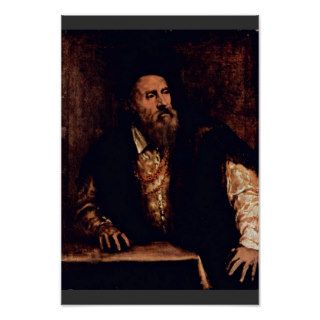 Self Portrait By Titian Poster