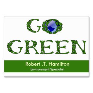 go green  Business Cards
