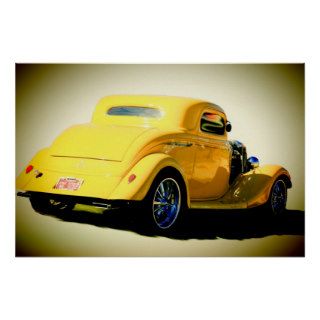 1934 Ford Coupe Hotrod Poster