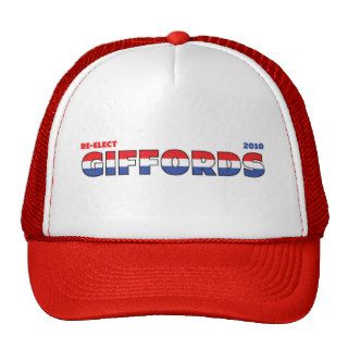 Vote Giffords 2010 Elections Red White and Blue Trucker Hats