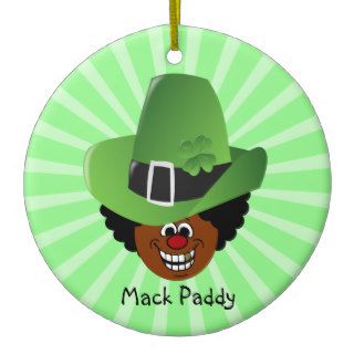 St. Patrick's Day Pimp Style Mack Paddy Leprechuan Christmas Tree Ornaments
