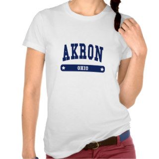 Akron Ohio College Style t shirts