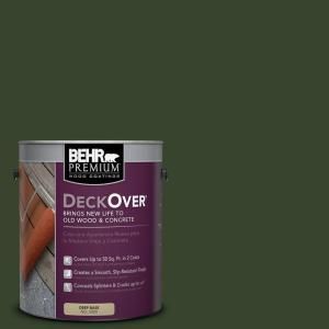 BEHR Premium DeckOver 1 gal. #SC 120 Ponderosa Green Wood and Concrete Paint 500001