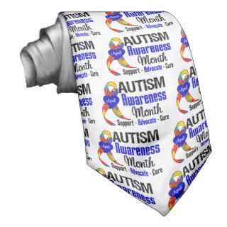 Austism Awareness Month Neck Tie