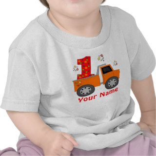 First Birthday Dump Truck Personalized Shirt
