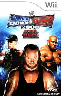 WW Smack Down vs Raw 2008 Featuring ECW Wii Instruction Booklet (Nintendo Wii Manual Only   NO GAME) [Pamphlet only   NO GAME INCLUDED] Nintendo 
