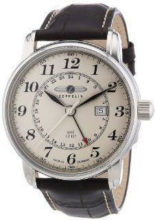 Zeppelin Herren Armbanduhr XL LZ127 Graf Analog Quarz Leder 76425 Uhren