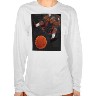 Basketball Player Doing Slam Dunk.pdf Tee Shirts