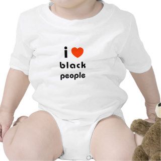 I Love Black People Baby Bodysuits