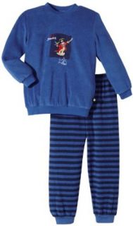 Schiesser Jungen Pyjama 139703 899, Gr. 116, Blau (899 atlantikblau) Bekleidung