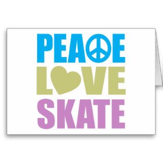 Peace Love Skate Cards