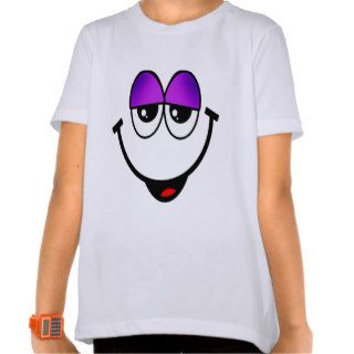 Funny Face Purple T Shirts