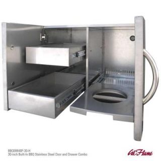 Cal Flame Outdoor Kitchen 30 in. Stainless Steel Door and Drawer Combo BBQ08840P 30 H