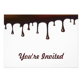 Chocolate Drip Set Personalized Invite