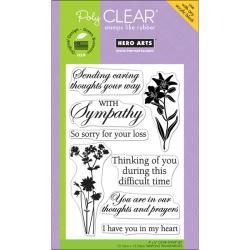 Hero Arts 4x6 inch 'With Sympathy' Clear Stamps Sheet Hero Arts Clear & Cling Stamps
