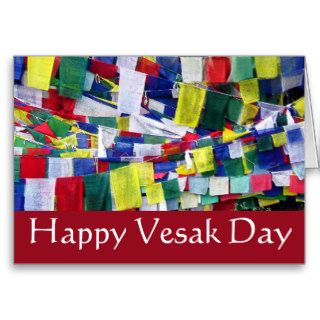 Tibetan Prayer Flags Vesak Day Cards