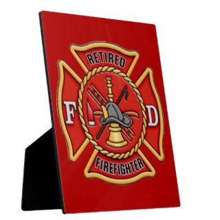 Retired Firefighter Display Plaque