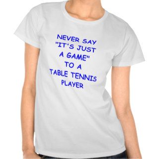 table tennis tee shirts