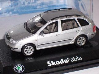 Skoda Fabia i 1 Kombi Combi Silber Silver Diamond Metal 143ab004a 1/43 Abrex Modellauto Modell Auto Spielzeug