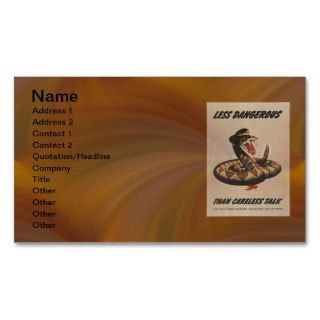 WWII Patriotic Poster Business Card