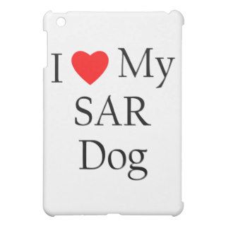 I Love My SAR Dog iPad Mini Cover