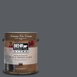 BEHR Premium Plus Ultra 1 Gal. #UL260 22 Pencil Point Interior Flat Enamel Paint 175301