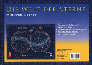 Die Welt der Sterne Sternenkarte im Format 137 x 97 cm Bücher