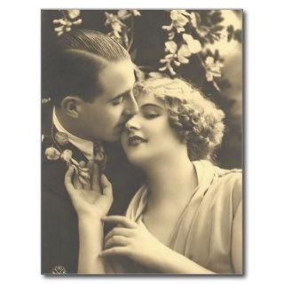 Vintage Antique Romantic Couples Cards, Gifts Postcard
