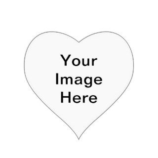 Personal/Customize add name/text/photo/logo/images Heart Stickers