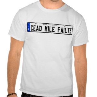 Cead Mile Failte   Dublin   Irish Plate Tee Shirt