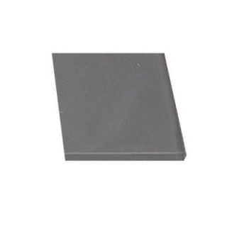 Splashback Tile Contempo Smoke Gray Polished Glass Tile Sample L7C2