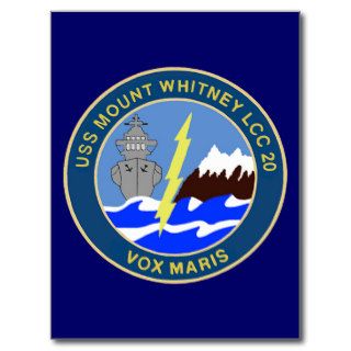 USS Mount Whitney CC 20 Post Card