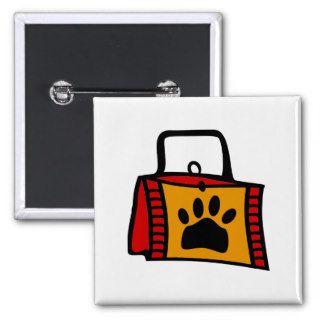 Doggy Bag With Funky Purse Pinback Buttons