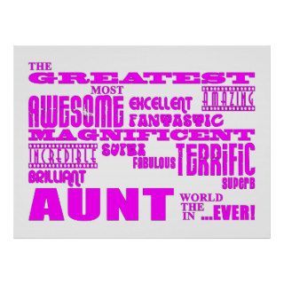 Fun Gifts for Aunts  Greatest Aunt Print