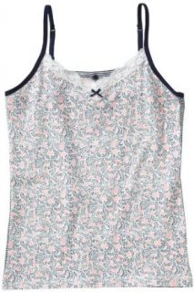 ESPRIT Bodywear Mädchen Unterhemd, All over Druck 073EF5T007/TINY LEAVES, Gr. 152/158, Weiß (100) Bekleidung