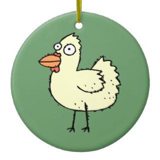 Cute Cartoon Chicken Christmas Tree Ornaments