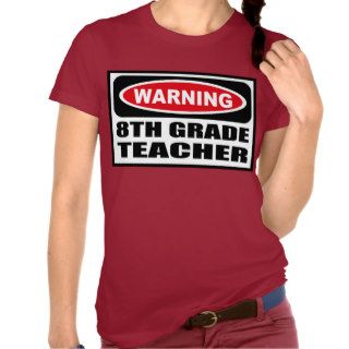 Warning 8TH GRADE TEACHER Women's Dark T Shirt