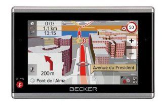 Becker Traffic Assist Pro Z302 LKW Truck Navigationssystem inkl. TMC (10,9 cm (4,3 Zoll) Touchscreen Display, mini USB) schwarz Navigation & Car HiFi