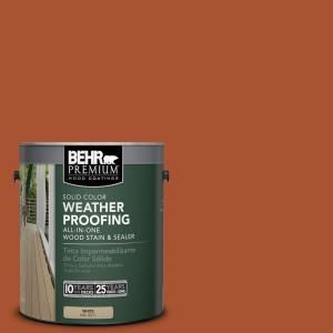 BEHR Premium 1 gal. #SC 136 Royal Hayden Solid Color Weatherproofing All In One Wood Stain and Sealer 501301