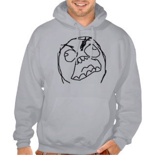 Rage Guy Angry Fuu Fuuu Rage Face Meme Hooded Pullover