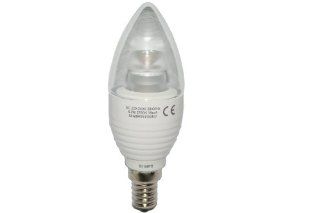 Samsung LED Lampe 5.2W (ersetzt 25 Watt)  827, Sockel E14, 170 Grad, dimmbar, in Kerzenlampenform klar, extra warmton, 220 240 Volt SI A8W051180EU Beleuchtung
