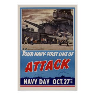 Vintage World War 2 Navy Posters
