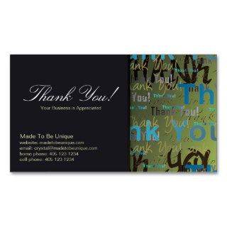 Business Card Template   Thank You