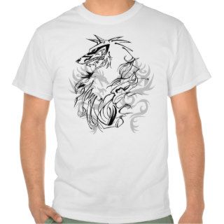 background, Tribal_Wolf_Thingy_by_coconutscrumble Tee Shirt