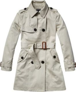 Tommy Hilfiger Mädchen Trench Coat Polly Trenchcoat / Ex57112305, Gr. 176 (16), Grau (085 Oyster Grey) Bekleidung