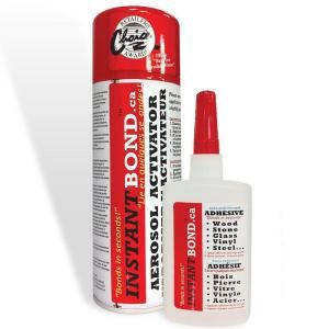 Instantbond Worlds Fastest Instant Adhesive Glue   Clear   Cyanoacrylate Glue and Activator Spray   100/400 ml 100 400