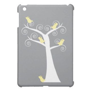 Five Yellow Birds in a Tree iPad Mini Covers