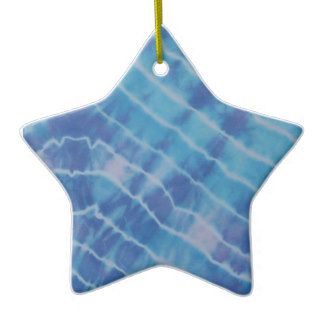 Water Ripple Reflection Lines Tie Dye Christmas Tree Ornament