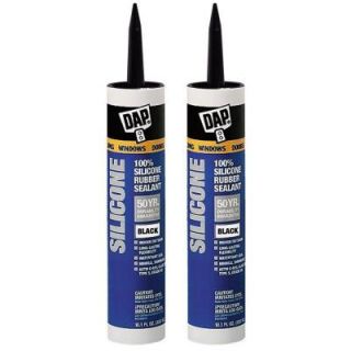 DAP 10.1 oz. Black 100% Silicone Sealant (2 Pack) 207560