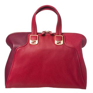 Fendi Women's Two Toned Cherry Chameleon Satchel Fendi Designer Handbags